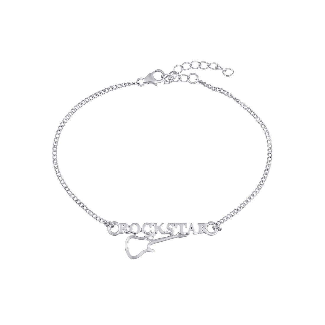 trueBrowns 925 Sterling Silver Precious ROCKSTAR Bracelet Rakhi | Grocsy