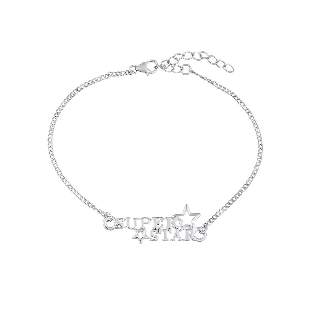 trueBrowns 925 Sterling Silver Precious SUPERSTAR Bracelet Rakhi | Grocsy