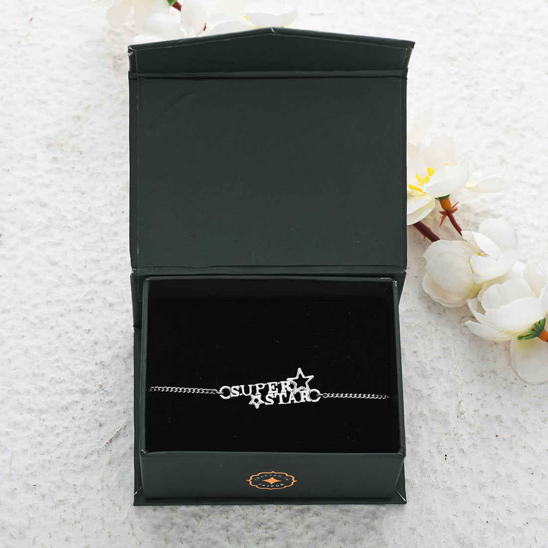 trueBrowns 925 Sterling Silver Precious SUPERSTAR Bracelet Rakhi | Grocsy