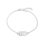 trueBrowns 925 Sterling Silver Precious Cool Bhai Bracelet Rakhi | Grocsy