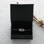 trueBrowns 925 Sterling Silver Precious Cool Bhai Bracelet Rakhi | Grocsy