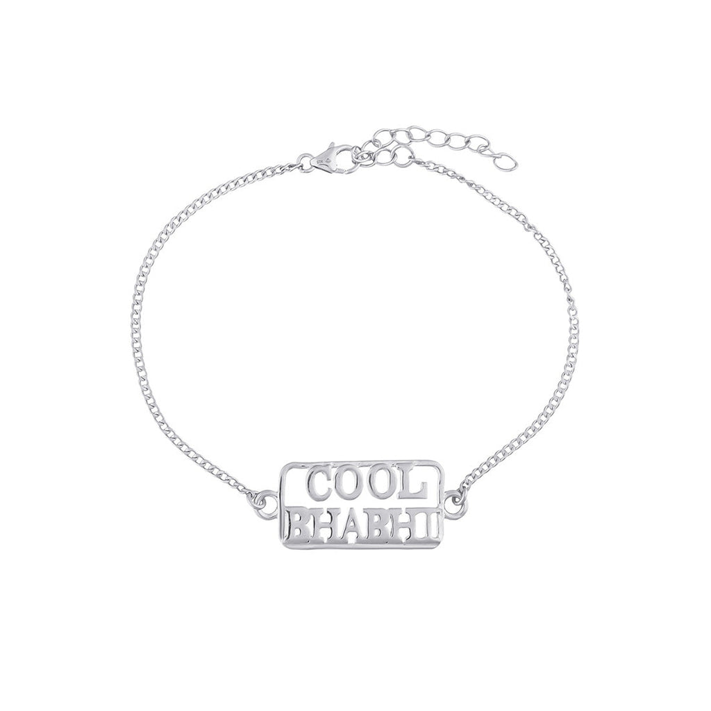 trueBrowns 925 Sterling Silver Precious Cool Bhabhi Bracelet Rakhi | Grocsy