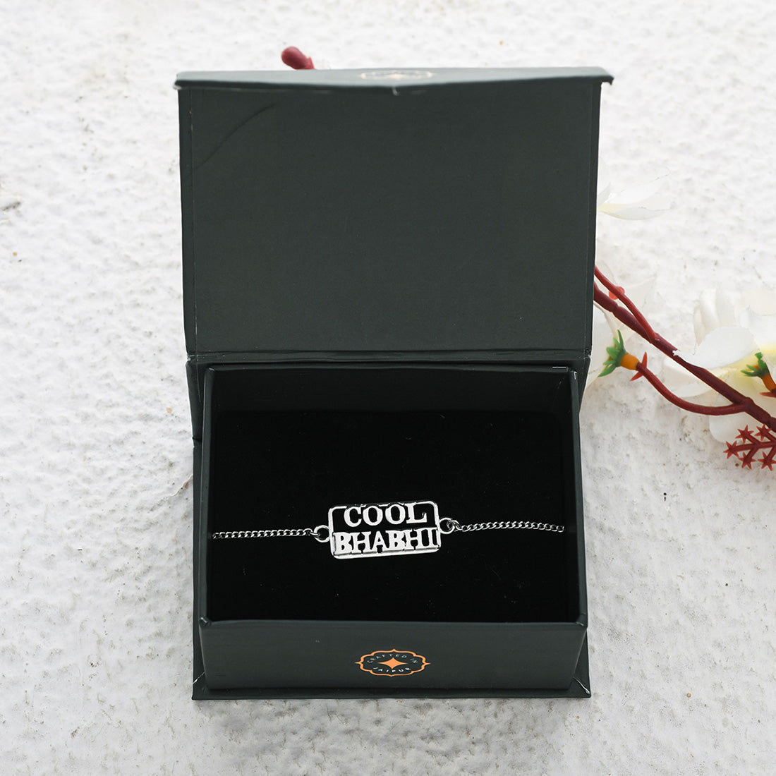 trueBrowns 925 Sterling Silver Precious Cool Bhabhi Bracelet Rakhi | Grocsy