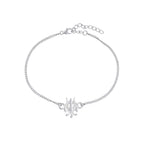 trueBrowns 925 Sterling Silver Precious Trishul Silver Bracelet Rakhi | Grocsy