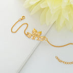 trueBrowns 925 Sterling Silver Gold-Polished Gold Micron Plated Bhai Bracelet Rakhi | Grocsy