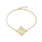 trueBrowns 925 Sterling Silver Auspicious Om Gold-Polished Gold Micron Plated Bracelet Rakhi | Grocsy