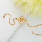 trueBrowns 925 Sterling Silver Auspicious Om Gold-Polished Gold Micron Plated Bracelet Rakhi | Grocsy