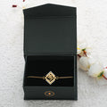 trueBrowns 925 Sterling Silver Auspicious Om Gold-Polished Gold Micron Plated Bracelet Rakhi | Grocsy