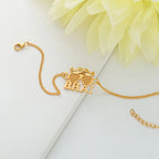 trueBrowns 925 Sterling Silver Gold-Polished Gold Micron Plated Bhai Bracelet Rakhi | Grocsy