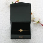 trueBrowns 925 Sterling Silver Gold-Polished Gold Micron Plated Trishul Bracelet Rakhi | Grocsy