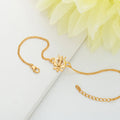 trueBrowns 925 Sterling Silver Gold-Polished Gold Micron Plated Trishul Bracelet Rakhi | Grocsy