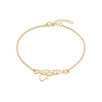 trueBrowns 925 Sterling Silver Rockstar Gold-Polished Gold Micron Plated Bracelet Rakhi | Grocsy