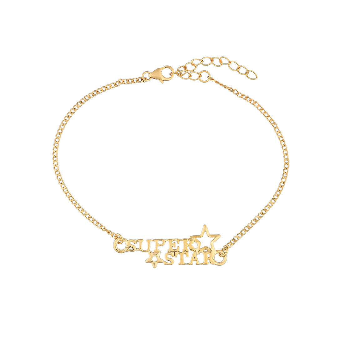 trueBrowns 925 Sterling Silver Gold-Polished Gold Micron Plated Superstar Bracelet Rakhi | Grocsy