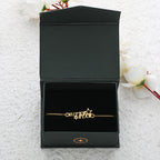 trueBrowns 925 Sterling Silver Gold-Polished Gold Micron Plated Superstar Bracelet Rakhi | Grocsy