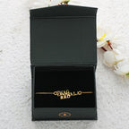 trueBrowns 925 Sterling Silver Gold-Polished Gold Micron Plated Swag Bracelet Rakhi | Grocsy