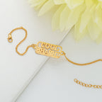 trueBrowns 925 Sterling Silver Gold-Polished Gold Micron Plated Cool Bhabhi Rakhi | Grocsy