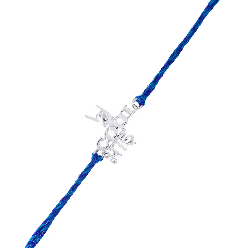 trueBrowns X Voylla 925 Sterling Silver Precious Cool Bhai Thread Rakhi | Grocsy