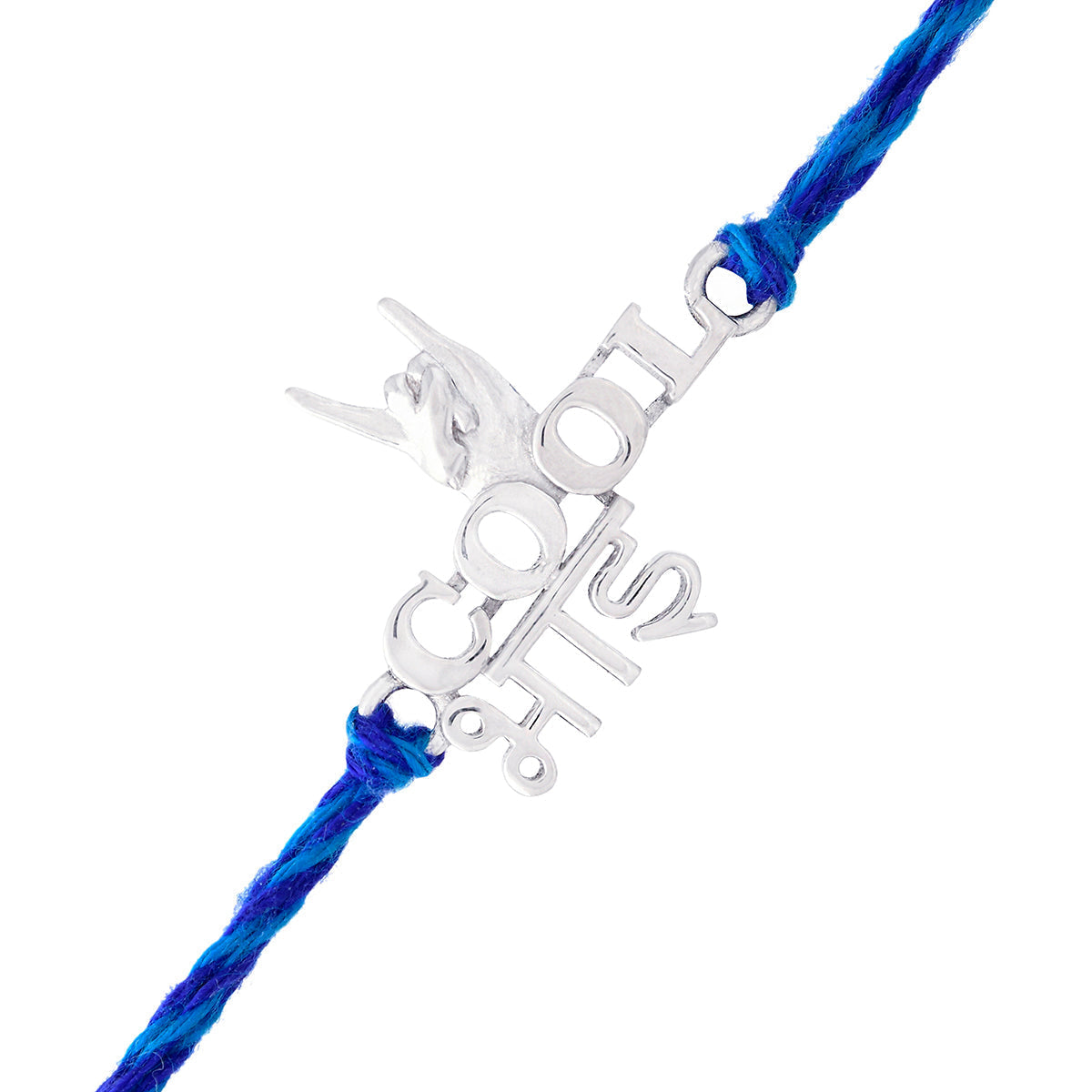 trueBrowns X Voylla 925 Sterling Silver Precious Cool Bhai Thread Rakhi | Grocsy