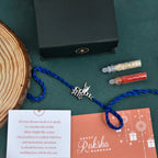 trueBrowns X Voylla 925 Sterling Silver Precious Cool Bhai Thread Rakhi | Grocsy