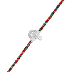 trueBrowns 925 Sterling Silver Auspicious Ganpati Thread Style Rakhi | Grocsy