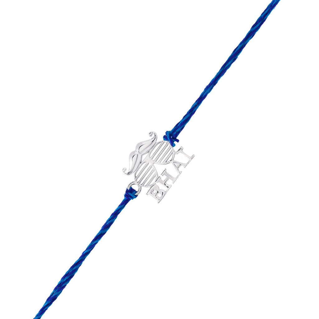 trueBrowns 925 Sterling Silver Precious Bhai Thread Rakhi | Grocsy