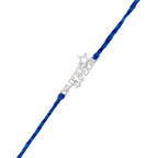 trueBrowns 925 Sterling Silver Precious Superstar Thread Rakhi | Grocsy