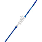 trueBrowns 925 Sterling Silver Precious Superstar Thread Rakhi | Grocsy