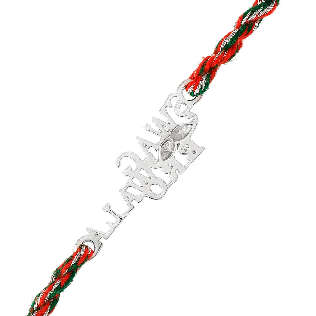 trueBrowns X Voylla 925 Sterling Silver Precious Swag Wala Bro Thread Rakhi | Grocsy