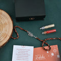 trueBrowns X Voylla 925 Sterling Silver Precious Swag Wala Bro Thread Rakhi | Grocsy