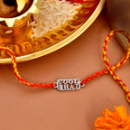 trueBrowns 925 Sterling Silver Precious Cool Bhai Thread Rakhi | Grocsy