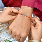 trueBrowns 925 Sterling Silver Precious Cool Bhai Thread Rakhi | Grocsy