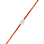 trueBrowns 925 Sterling Silver Precious Swastik Thread Rakhi | Grocsy