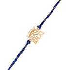 trueBrowns X Voylla 925 Sterling Silver Gold-Polished Gold Micron Plated Bhai Thread Rakhi | Grocsy