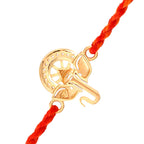 trueBrowns X Voylla 925 Sterling Silver Ganesha Gold-Polished Gold Micron Plated Thread Rakhi | Grocsy