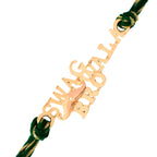 trueBrowns 925 Sterling Silver Gold-Polished Gold Micron Plated Swag Thread Rakhi | Grocsy