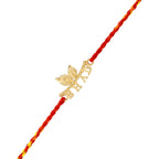 trueBrowns X Voylla 925 Sterling Silver Gold-Polished Gold Micron Plated Bhai Thread Rakhi | Grocsy