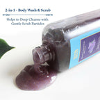 Blue Nectar Niraa Body Wash & Scrub with Honey - French Lavender | Grocsy