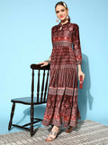 Ahalyaa Women's Beautiful Black Color Digital Print Velvet Kurta | Grocsy