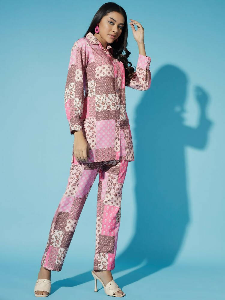 Myshka Women Multi - Printed Bling & Sparkly Co-Ords | Grocsy