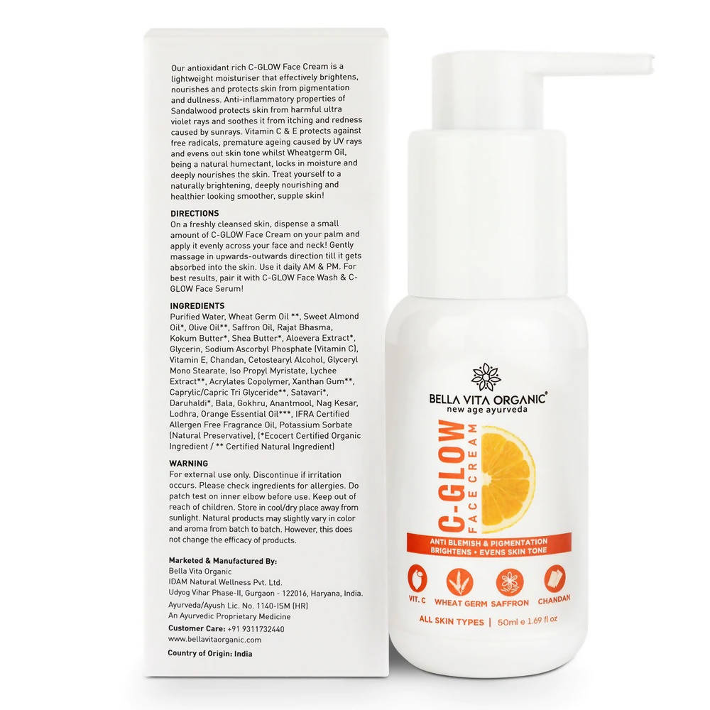 Bella Vita Organic C - Glow Face Cream | Grocsy