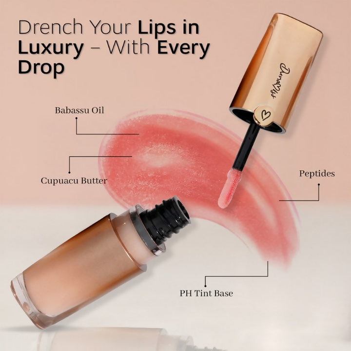 Dunamiss Cosmo Pink Hydrating Lip Oil with pH Perfection | Grocsy