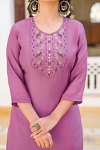 Festive Wear Ethnic Light Purple vetigun Stitched Suit With Dupatta - Nisha | Grocsy
