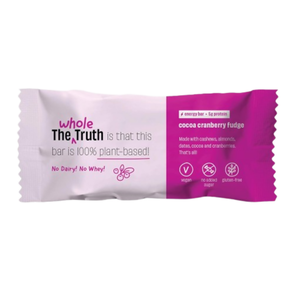 The Whole Truth Energy Bars - Cocoa Cranberry Fudge | Grocsy