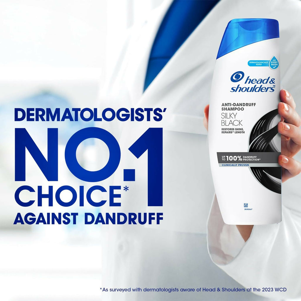 Head & Shoulders Silky Black Anti Dandruff Shampoo | Grocsy