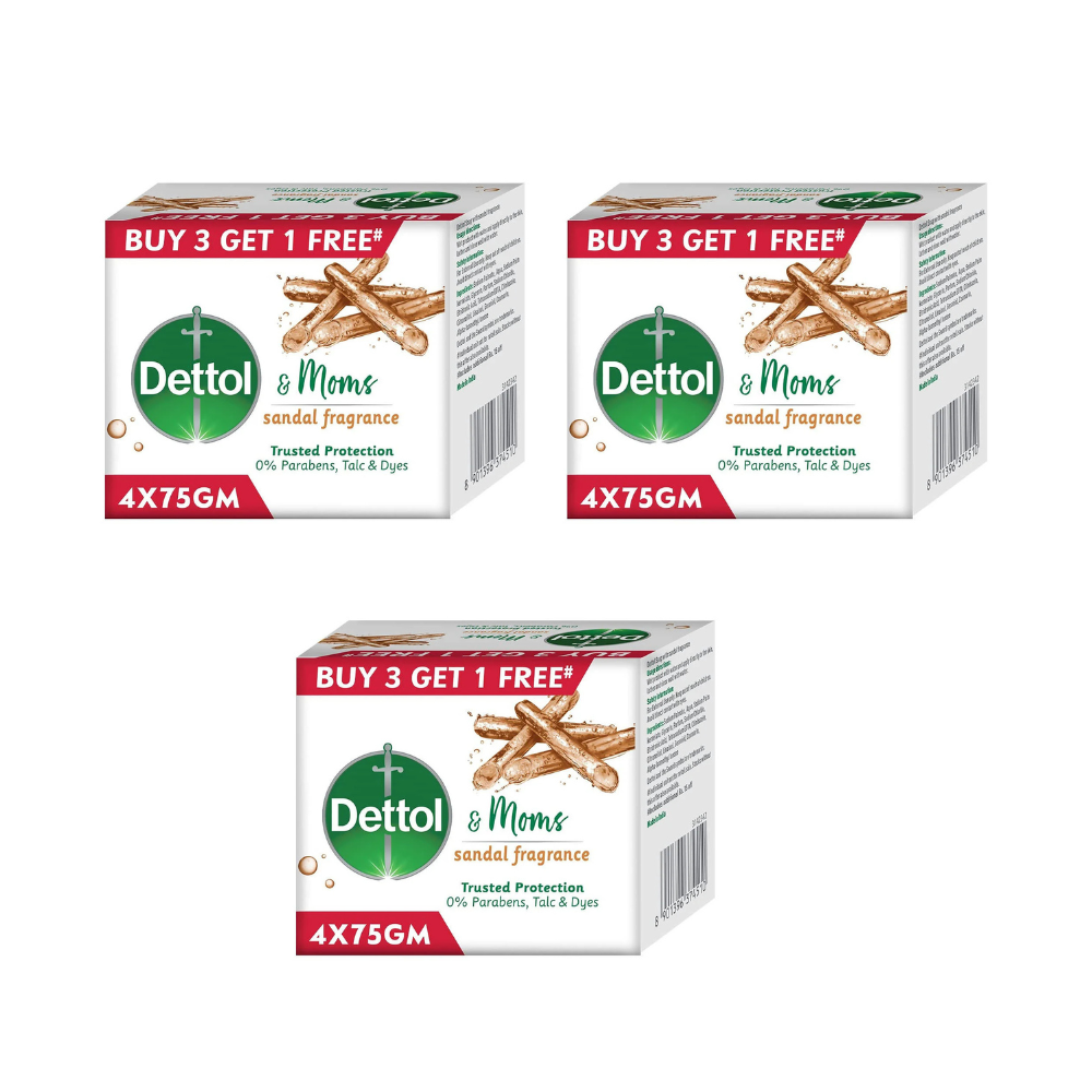 Dettol & Moms Sandal Fragrance Bathing Soap Bar | Grocsy