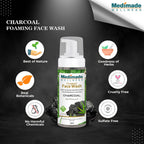 Medimade Wellness Foaming Face Wash With Charcoal | Grocsy