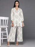 Ahalyaa Women's Traditional Wear Co-ods - Off White | Grocsy