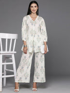 Ahalyaa Women's Traditional Wear Co-ods - Off White | Grocsy