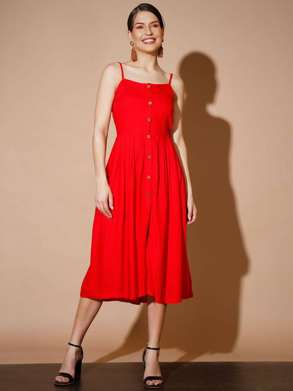 Myshka Women Multi Solid Dresses | Grocsy