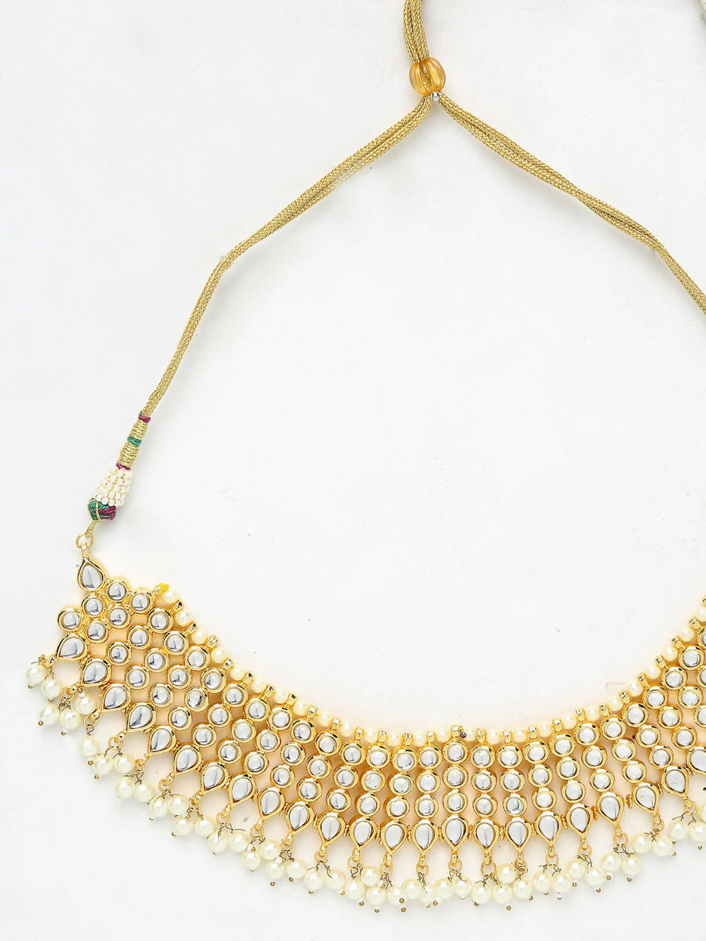 Kundan Pearl Choker - Ruby Raang | Grocsy
